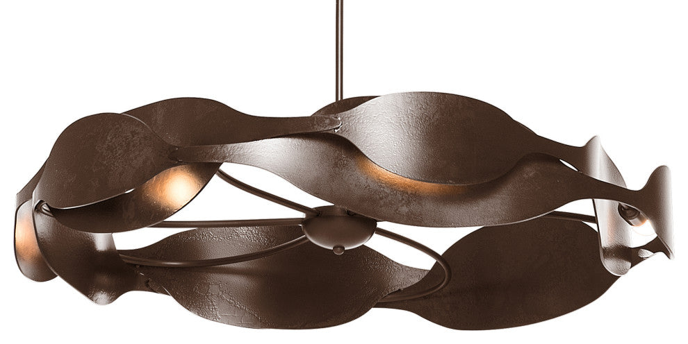 Waves Pendant, Bronze Finish, Standard Overall Height