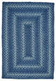 Homespice Decor Denim Jute Braided Rug 27"x45" Oval