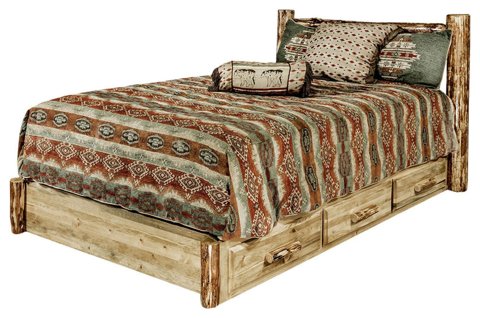 Glacier Country Collection Platform Bed With Storage, 60"