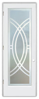 Interior Prehung Door or Interior Slab Door - Demi Circle - Primed - 24" x...