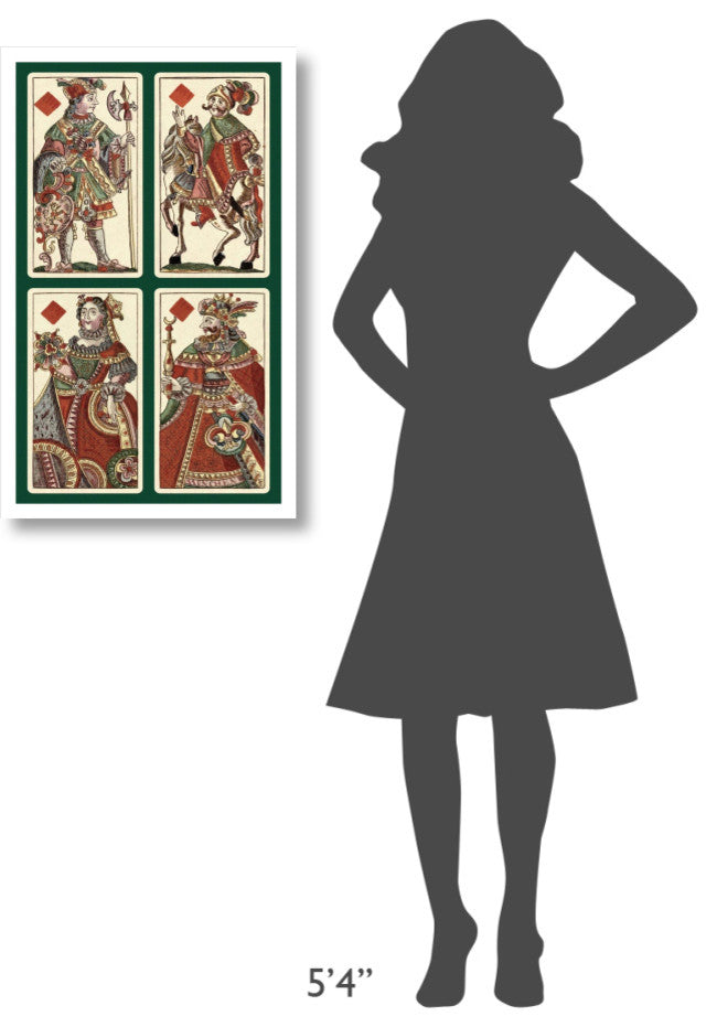 "Diamonds (Bauern Hochzeit Deck)" Print by Andreas Benedictus GÃŒÂ¦bl, 20"x32"