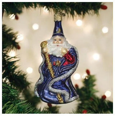Old World Christmas Wizard Blown Glass Ornament