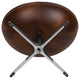 Bomber Jacket LeatherSoft Saddle Wing Ottoman