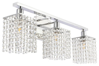 Elegant Lighting LD7010 Phineas 3 Light 24"W Bathroom Vanity - Chrome