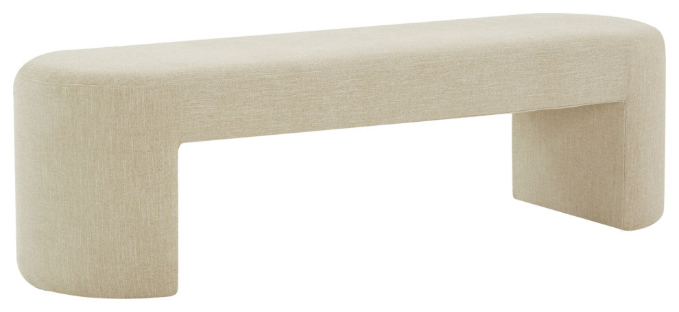 Safavieh Couture Dallyce Upholstered Bench, Beige