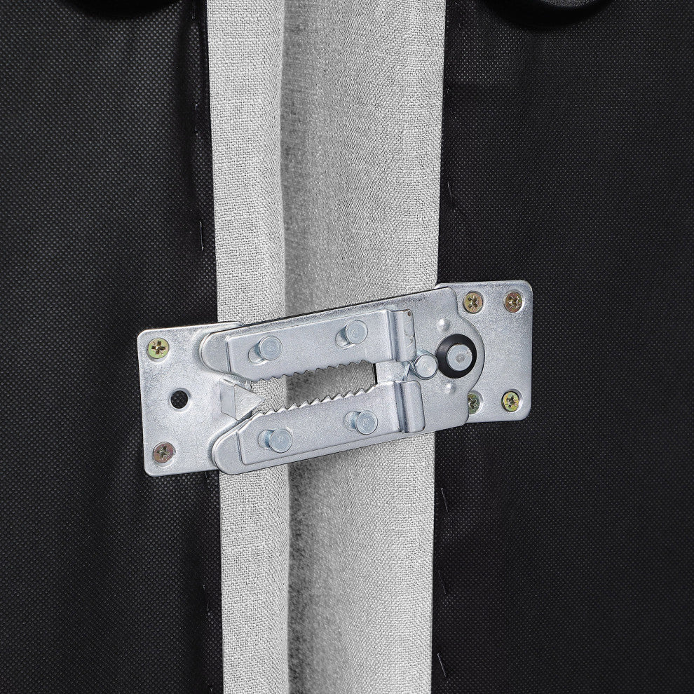 Comfy Beige Linen Textured Fabric Modular Chair, White, Linen Textured Fabric, Corner Chair