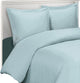 100% Bamboo Viscose Soft Duvet Cover Set, Blue, Full/Queen