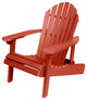Merrow Folding & Reclining Adirondack Chair, Red