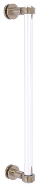 Clearview 18" Single Side Groovy Accent Shower Door Pull, Antique Pewter