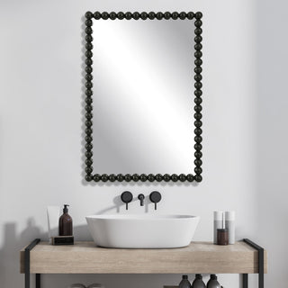 Uttermost 09789 Serna Black Vanity Mirror