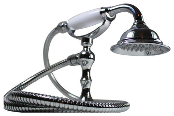 Handheld Telephone Shower Head Set With 58in Flex Hose Chrome