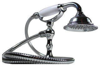 Handheld Telephone Shower Head Set With 58in Flex Hose Chrome
