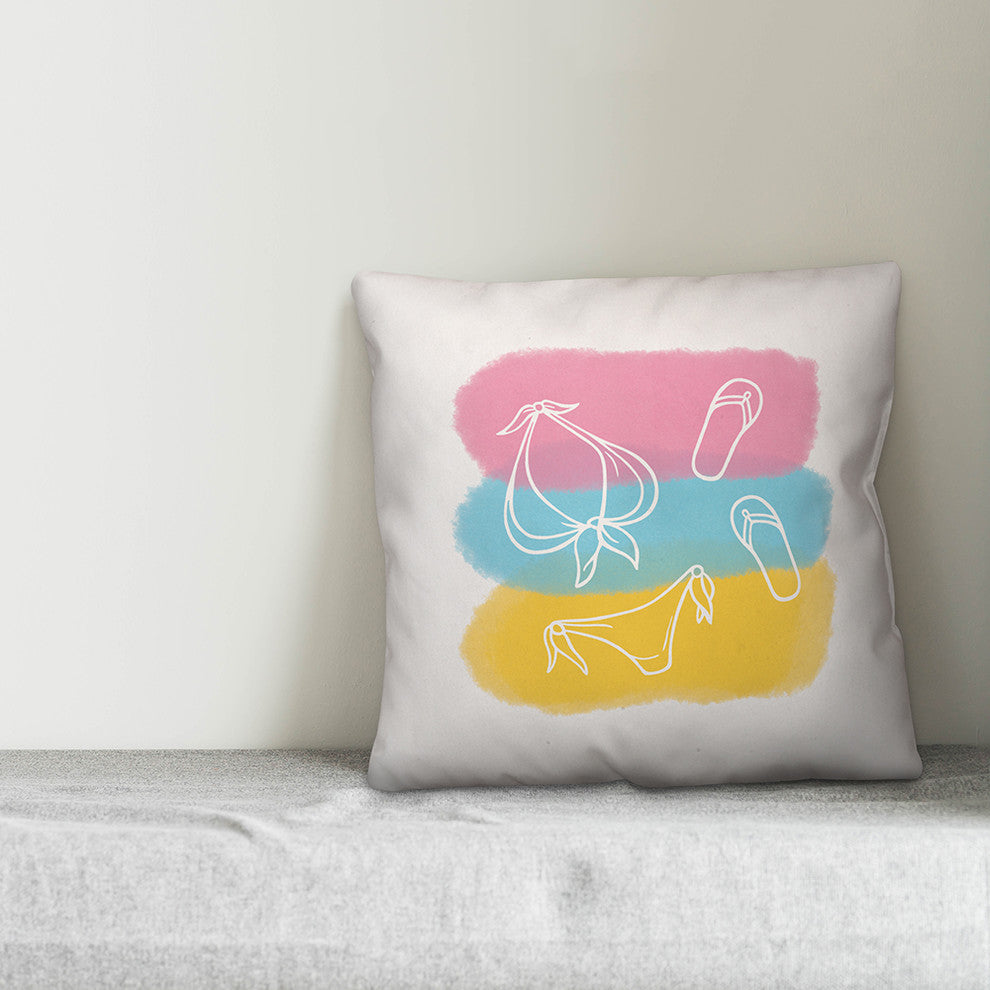 Summer Essentials 20x20 Throw Pillow Cover