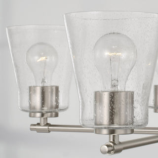 Capital Lighting 446951-533 Baker 5 Light 27"W Chandelier - Brushed Nickel