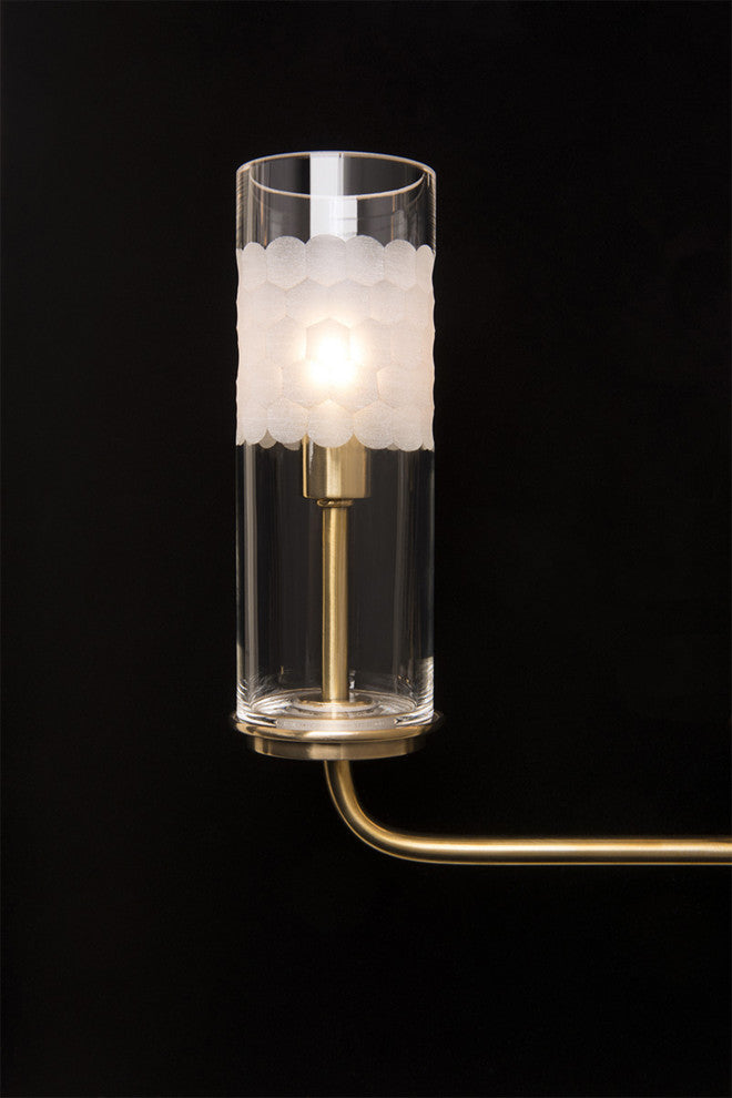 Wen2rth 3-Light, Wall Sconce, Aged Brass