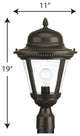 Westport Collection 1-Light Post Lantern, Antique Bronze