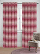 Jacquard Metro Drapery Curtain Panels, Fuchsia, 50"x96", Set of 2