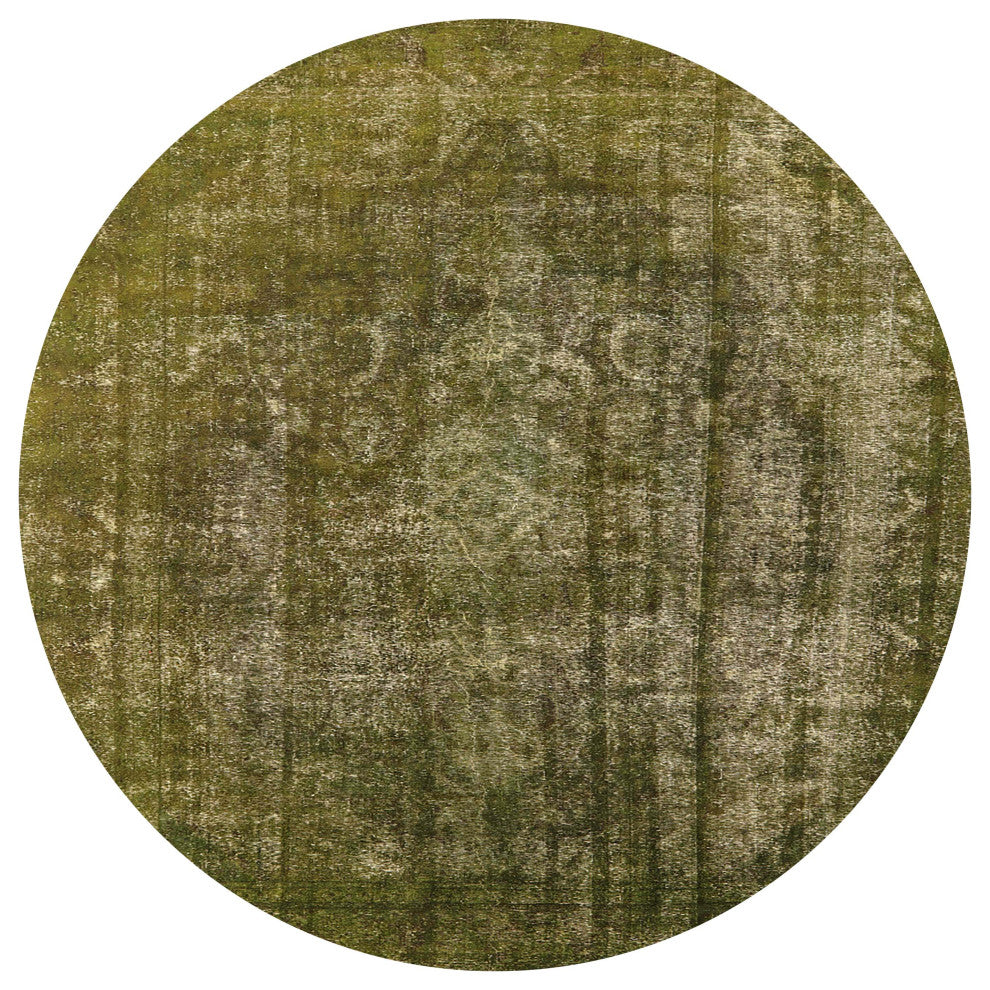 Ahgly Company Indoor Round Mid-Century Modern Area Rugs, 3' Round