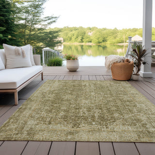 Machine Washable Indoor/Outdoor Chantille ACN1663 Brown 5' x 7'6" Rug