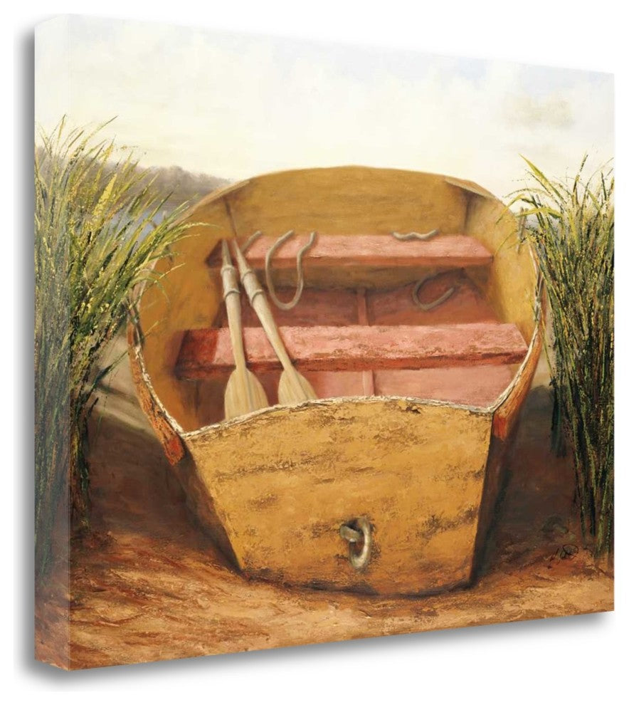 "Beached Dinghy" By Karl Soderlund, Giclee Print on Gallery Wrap Canvas