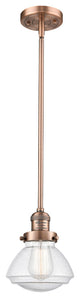 Olean 1-Light Mini Pendant, Antique Copper, Seedy