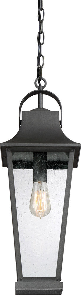 Quoizel GLV1908MB One Light Outdoor Hanging Lantern Galveston Mottled Black