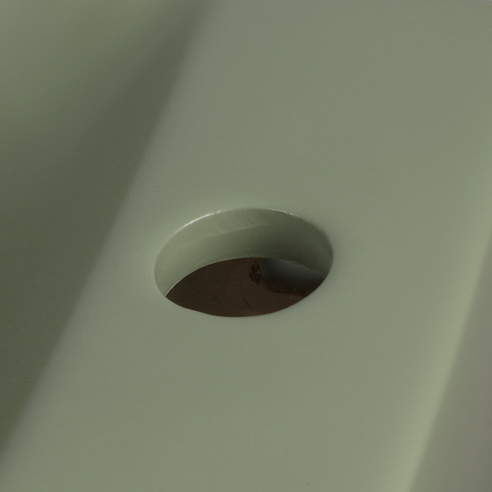 Felix 15 in. W x 8 in. D Modern Wall Mounted Rectangular Ceramic Mini Sink