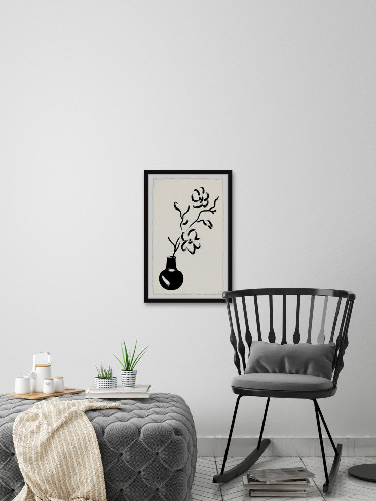 "I Kept Your Flowers" Framed Painting Print, 12x18