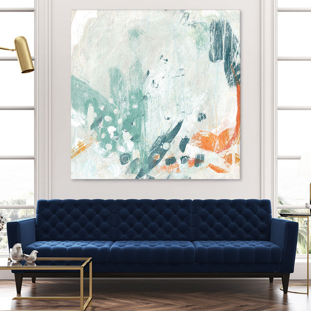 "Current Synergy II" Fine Art Giant Canvas Print, 54"x54"