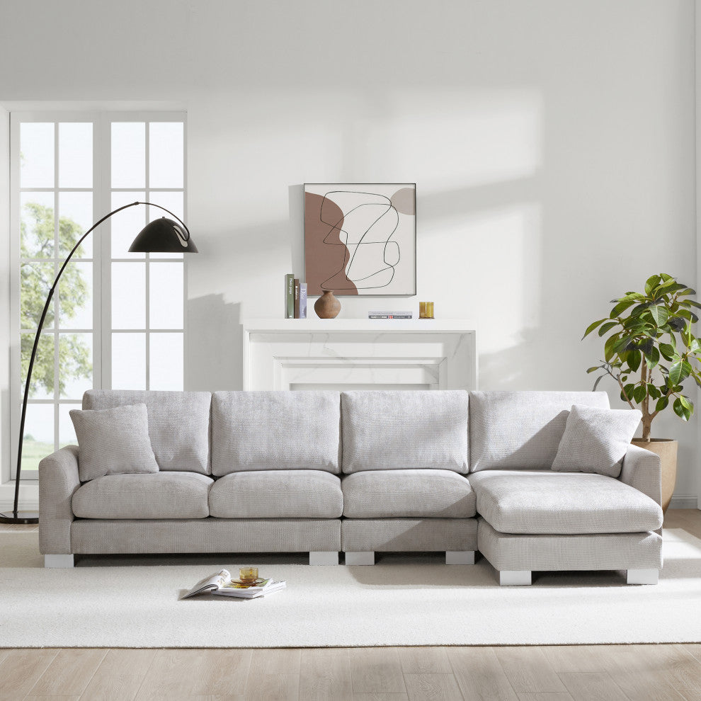 Gewnee 119*55" Modern Oversized Sectional Sofa