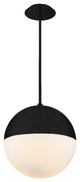 Punk 14" Round LED Pendant 3500K, Black