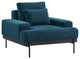 Modway Proximity Upholstered Polyester Fabric Armchair in Azure Blue