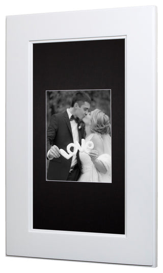 Concealed Picture Frame Medicine Cabinet, Shaker White, 14"x24"