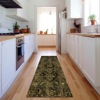 Premium Machine Washable Mayfield AMF570 Brown 2'3" x 7'6" Runner Rug