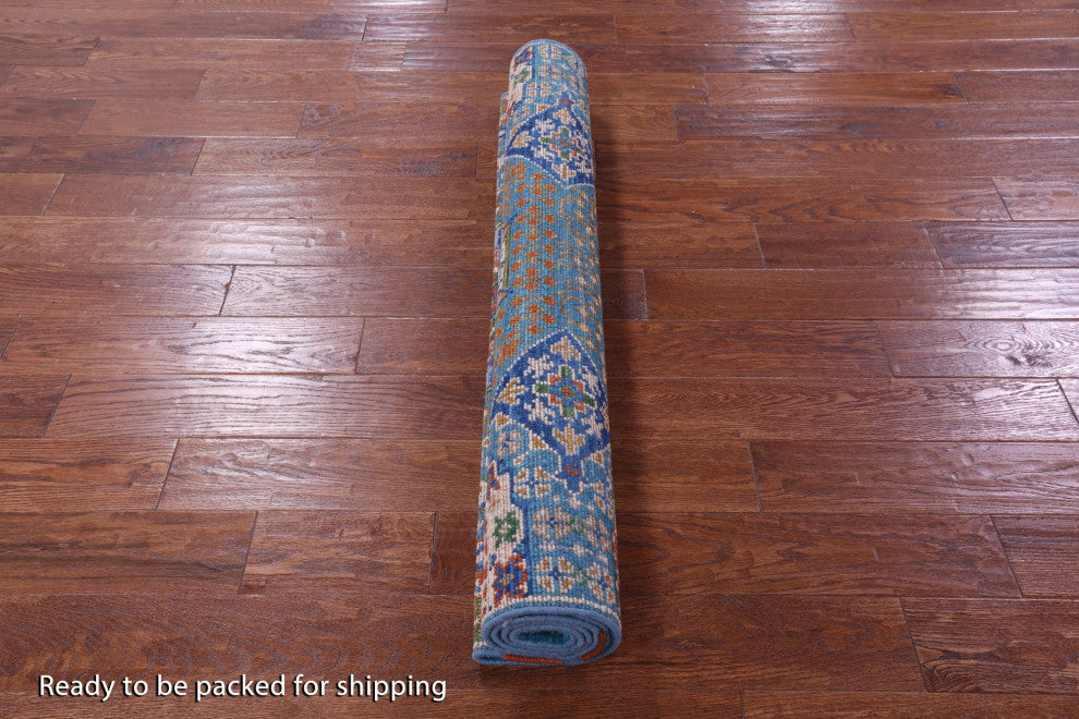 Mamluk Geometric Hand-Knotted Wool Rug 4' 0" X 6' 3" - Q15897