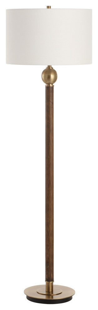 Uttermost Keros Dark Oak Floor Lamp