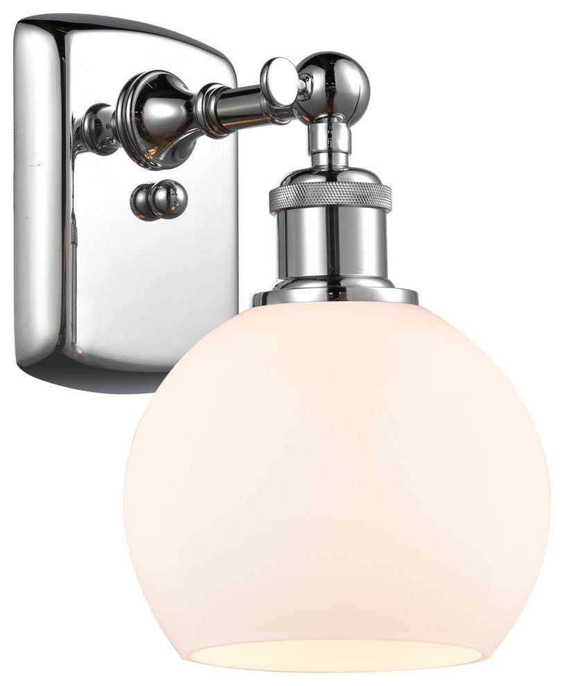 Innovations 516-1W-PC-G121-6-LED 1 Light 6" Sconce, Polished Chrome