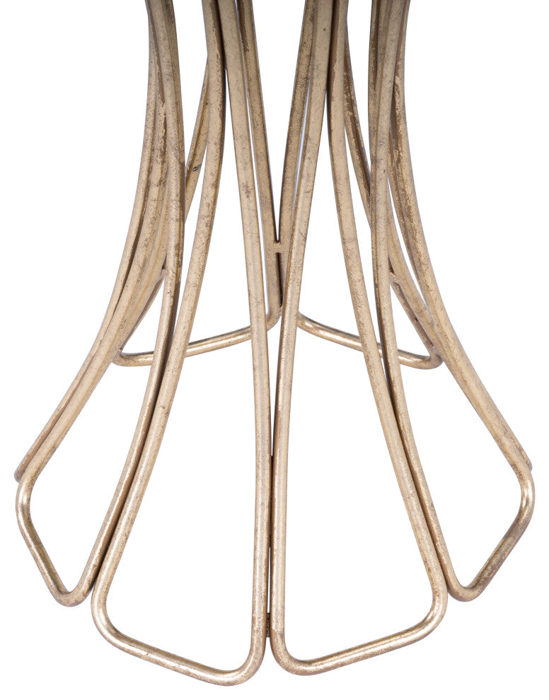 Butler Faruh Metal and Mirror End Table