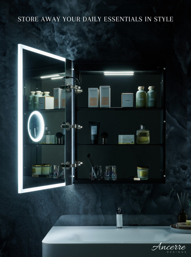 Pagani LED Mirror Cabinet, 24 Inch (Left Hand)