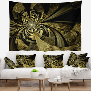 Colorful Fractal Flower Pattern Abstract Wall Tapestry, 92"x78"