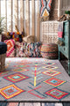 Nuloom Hand-Tufted Bohemian Moroccan Diamond Rug, Grey 5'x8'