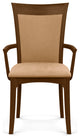 Copeland Morgan Upholstered Armchair, Natural Walnut, Sand Microsuede