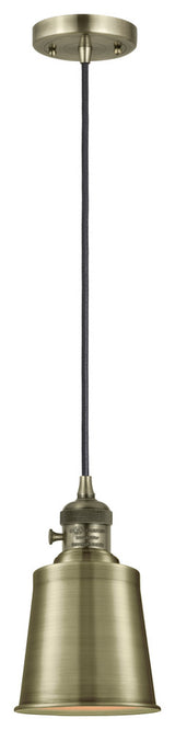 Innovations 201CSW-AB-M9-AB 1 Light Mini Pendant, Switch, Antique Brass