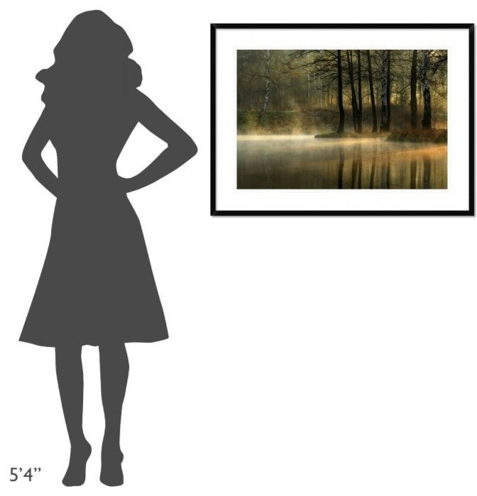 "Silent Light." Framed Digital Print by Agnieszka Jankowska, 38"x28"