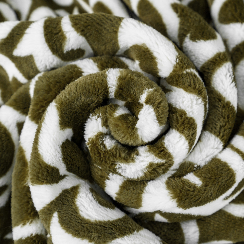 Nika Throw Blanket, Military Olive