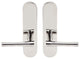 Champagne Lever, Tubular Full Dummy Pair, Right Hand, Polished Stainless Steel