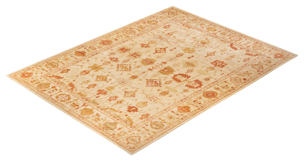 Bogor One-of-a-Kind Hand-Knotted Area Rug Ivory, 9'0"x12'0"