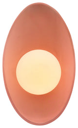 Ambiance Oval Coupe Wall Sconce, Gloss Blush