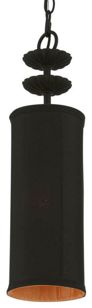 Livex Winchester 1 Light 5" Mini Pendant, Black