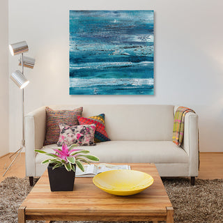 "Indigo Dreams" by Alicia Dunn, Canvas Print, 12"x12"